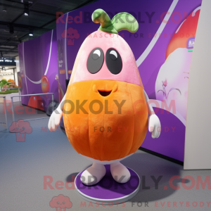 Peach Eggplant mascot...