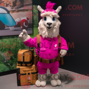 Disfraz de mascota Magenta...