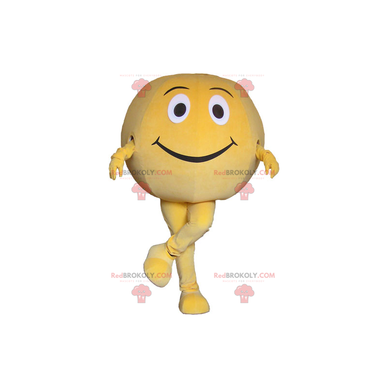 Grapefruit mascot with smile - Redbrokoly.com