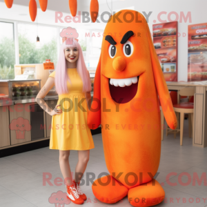 Postava maskota Orange Hot...