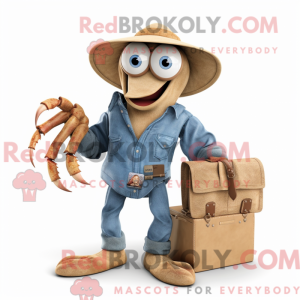 Beige Hermit Crab mascot...