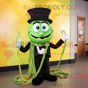 Lime Green Spaghetti mascot...