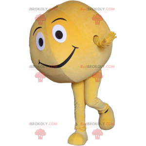 Grapefruit mascot with smile - Redbrokoly.com