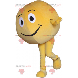 Mascotte di pompelmo con sorriso - Redbrokoly.com