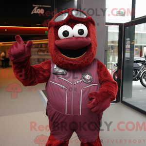 Maroon Spaghetti maskot...