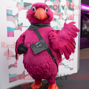 Máscara de pombo Magenta...