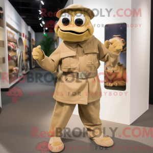 Costume mascotte de soldat...