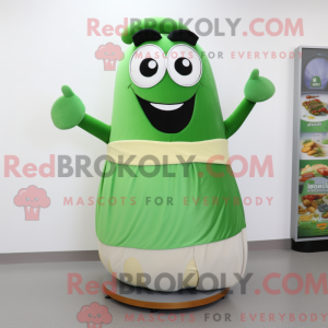 Personaggio mascotte verde...