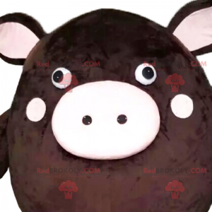 Personagem de mascote - porco redondo - Redbrokoly.com