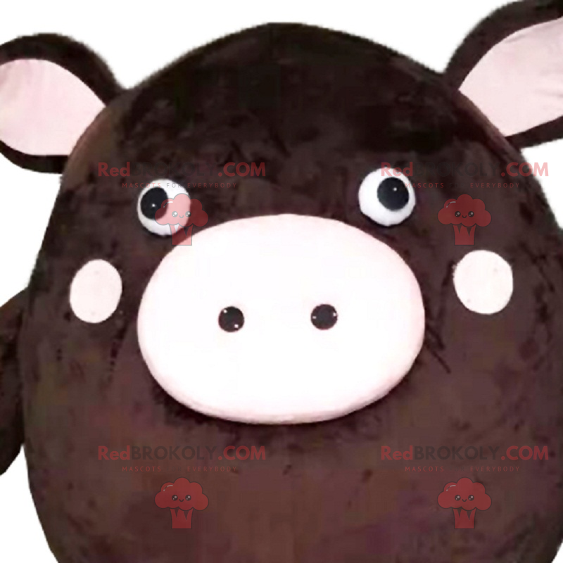 Personagem de mascote - porco redondo - Redbrokoly.com Personagem de mascote - porco redondo - Redbrokoly.com