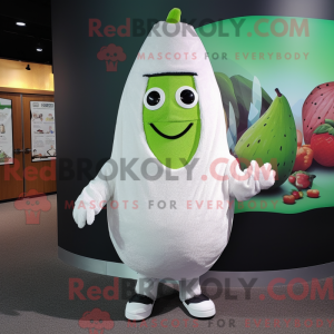 Hvit vannmelon maskot...