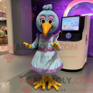 Lavendel kalkun maskot...
