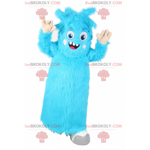 Maskotkarakter - Lille blåt monster - Redbrokoly.com