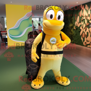 Personaggio mascotte giallo...