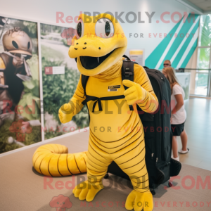 Personaggio mascotte giallo...