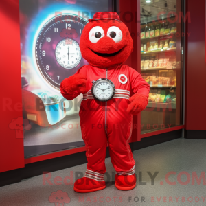 Disfraz de mascota de reloj...