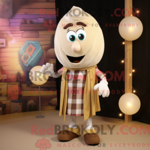 Beige Shakshuka maskot...