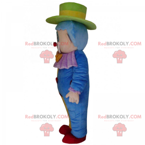 Mascotte personnage de Cirque - Clown multicolore -