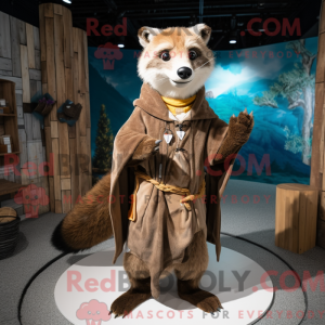 Brauner Marder Maskottchen...