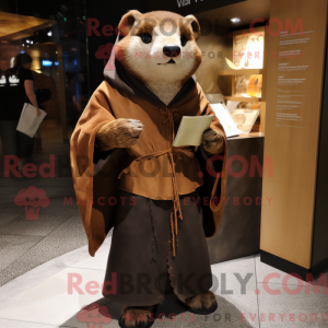 Brun mår maskot kostume...
