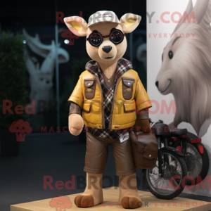 Hirsch Maskottchen Kostüm...