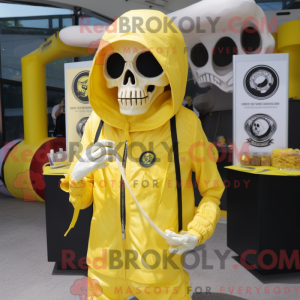 Lemon Yellow Skull mascot...