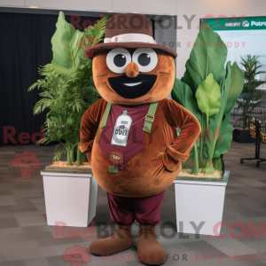 Brown Beet mascotte kostuum...