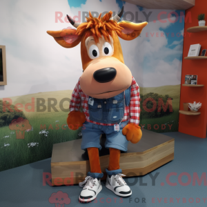 Jersey koe mascottekostuum...