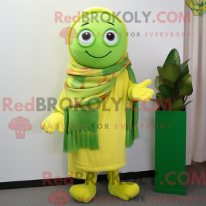 Postava maskota Lime Green...