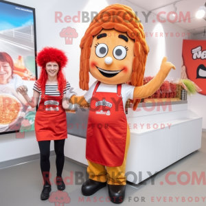 Máscara de currywurst com...