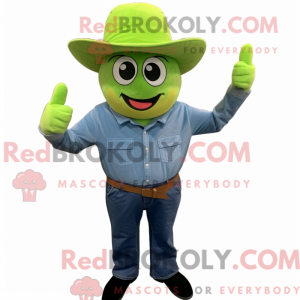 Limegrønn...
