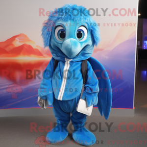 Blue Betta Fish mascot...