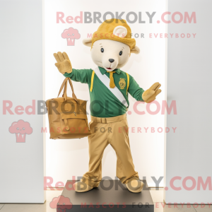 Guld irsk flag maskot...