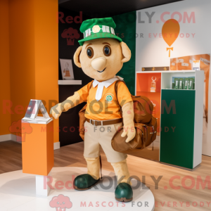 Gold Irish Flag mascot...