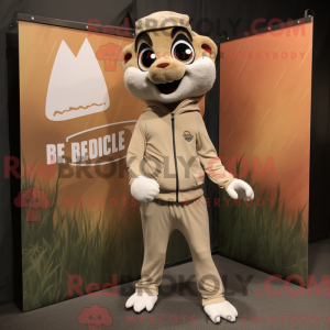 Beige Gazelle maskot...