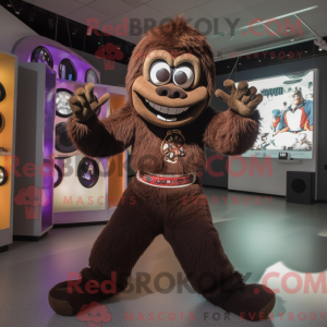 Brown Contortionist mascot...