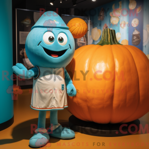 Cyan Pumpkin maskot...