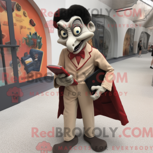 Tan Vampire maskot...