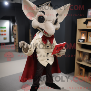 Tan Vampire maskot...