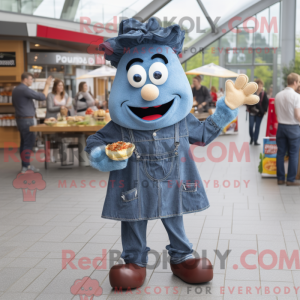 Gray Currywurst mascot...