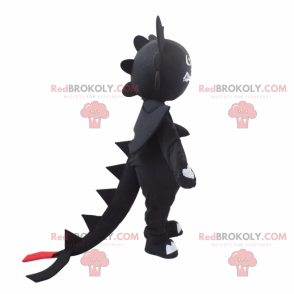 Anime karakter mascotte tekening - zwarte kat - Redbrokoly.com