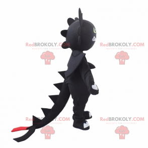Rysunek postaci maskotki anime - czarny kot - Redbrokoly.com
