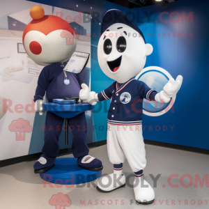 Navy Juggle-mascottekostuum...