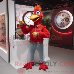 Röd Tyrkia maskot drakt...