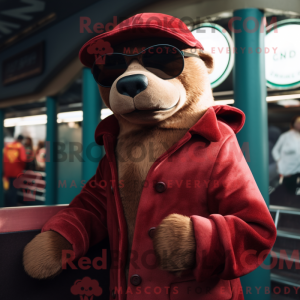 Maroon Sea Lion maskot...
