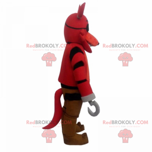 Mascot karaktertegning anime - Pirathund - Redbrokoly.com