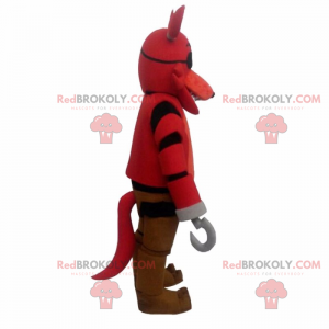 Mascotte personnage dessin anime - Chien pirate - Redbrokoly.com