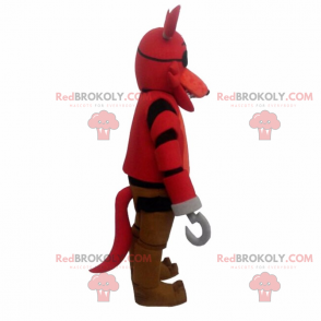 Anime karakter mascotte tekening - Piraat hond - Redbrokoly.com