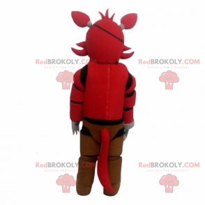 Mascot karaktertegning anime - Pirathund - Redbrokoly.com