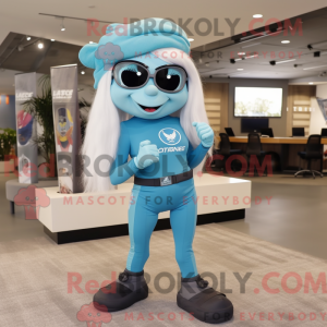 Kostým maskota tyrkysového...